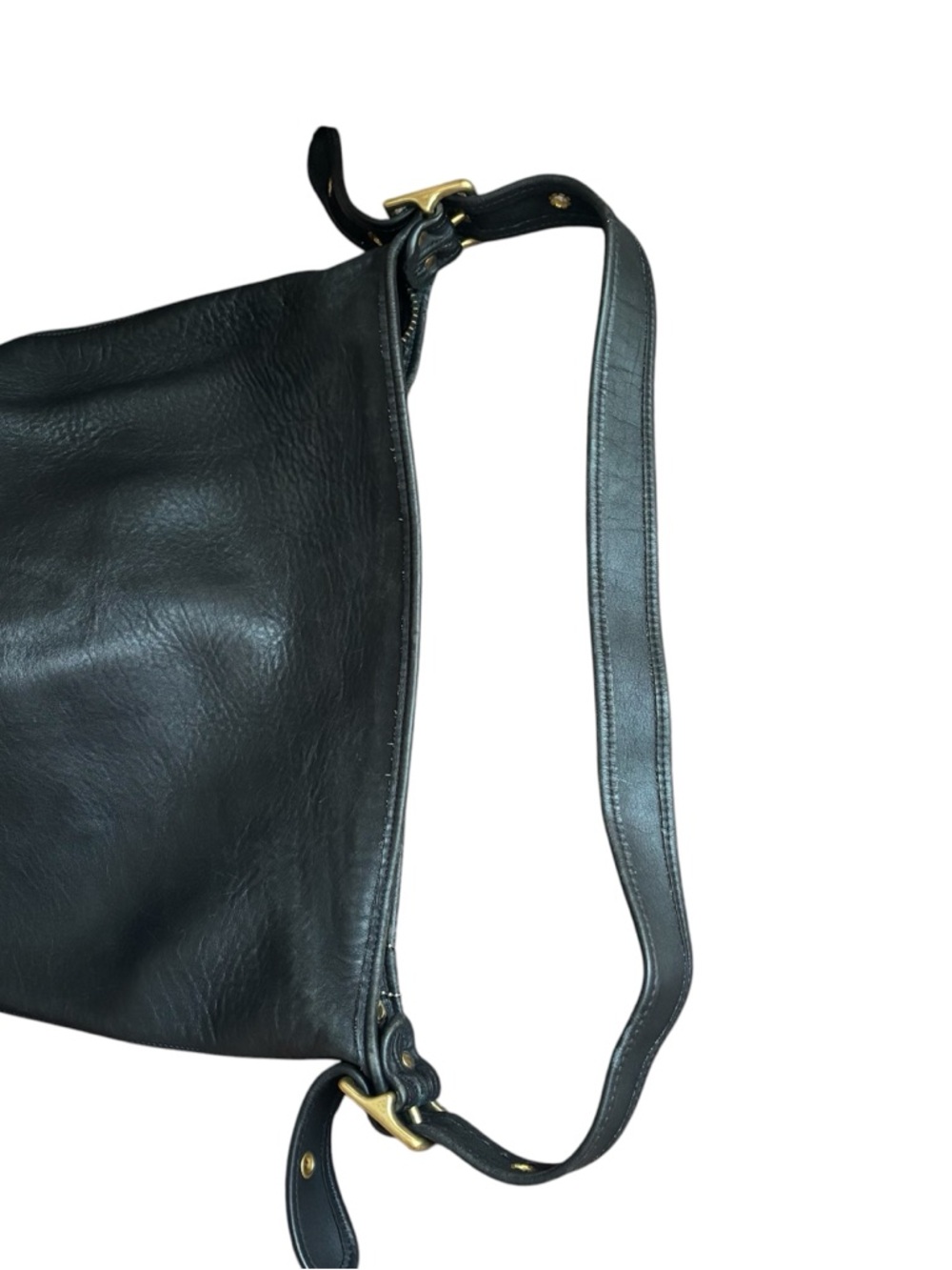 Coach Vintage Helen Berg’s Legacy Duffle Bag Black Glovetanned Leather - Picture 10 of 14